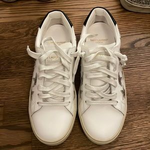 Saint Laurent court classic star sneakers, size 39